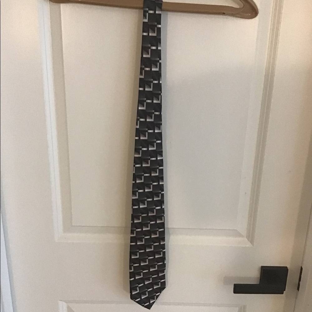 Zylos George Machado Tie - Black Gray White